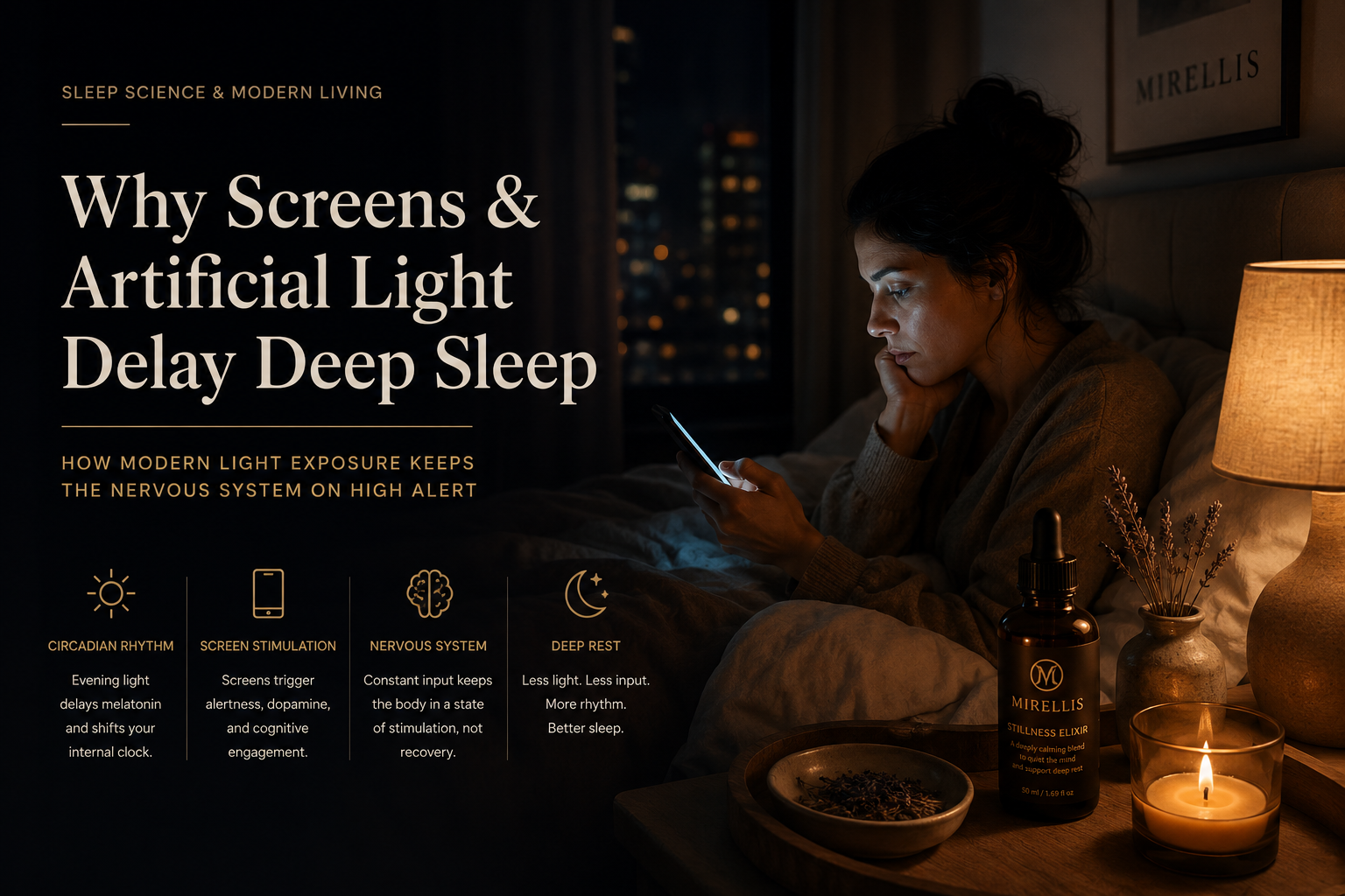 Why Screens and Artificial Light Delay Deep Sleep